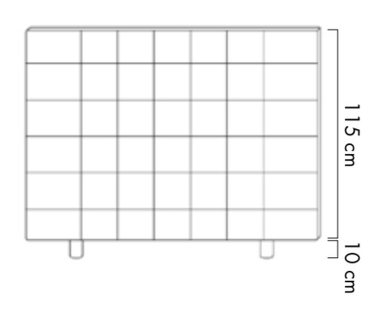 Exemple esquema de distribució per llit de 160 cm